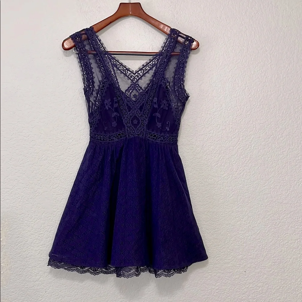 Free People Lace Mini Dress